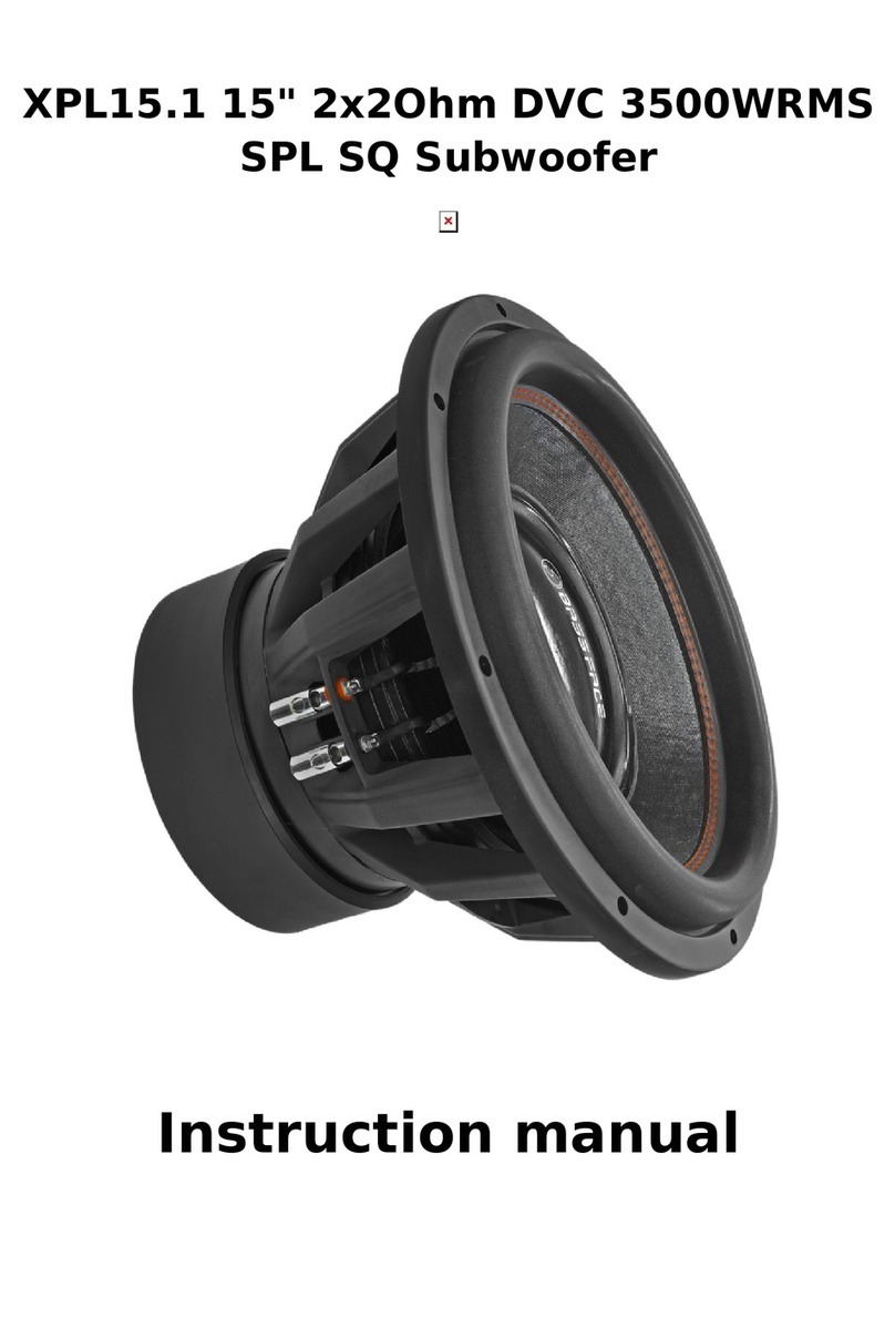 BASSFACE XPL15.1 instruction manual