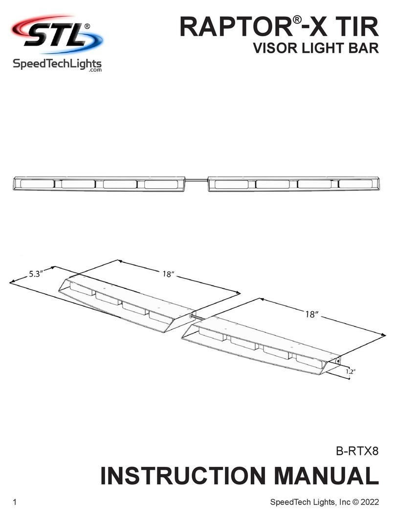 SpeedTech Lights RAPTOR-X TIR User manual