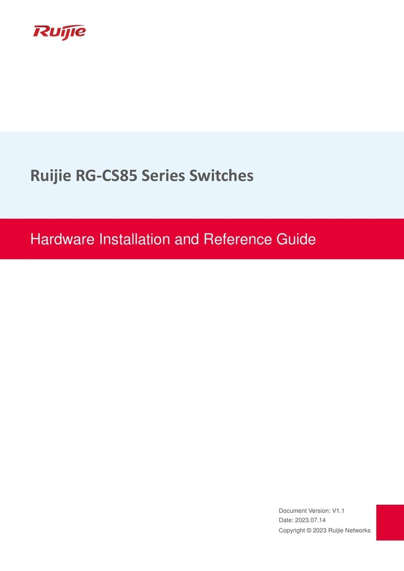 Ruijie RG-CS85 Series Hardware  installation and reference guide