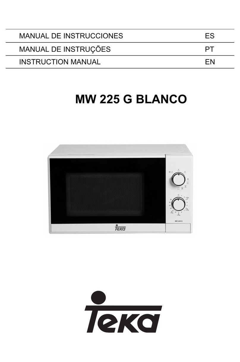 Teka MW 225 G BLANCO instruction manual