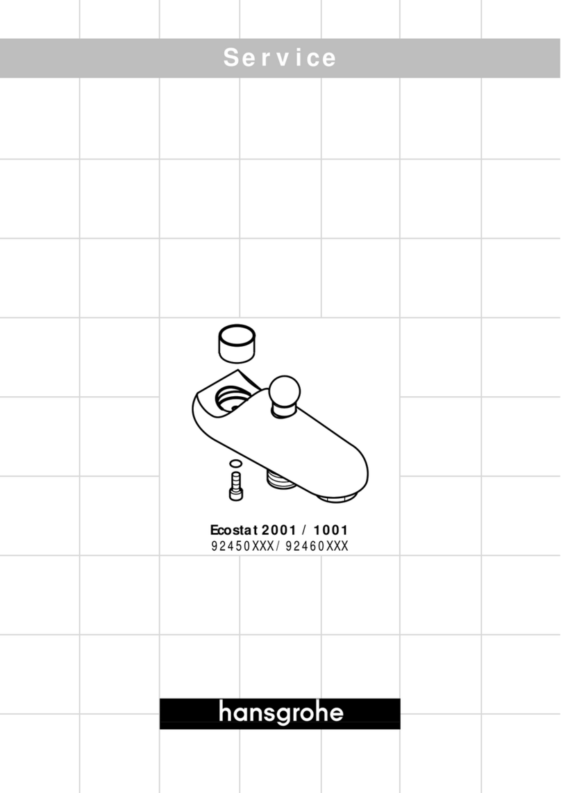 Hans Grohe Ecostat 2001 92450 Series User manual Hans Grohe Ecostat 2001 92450 Series User manual