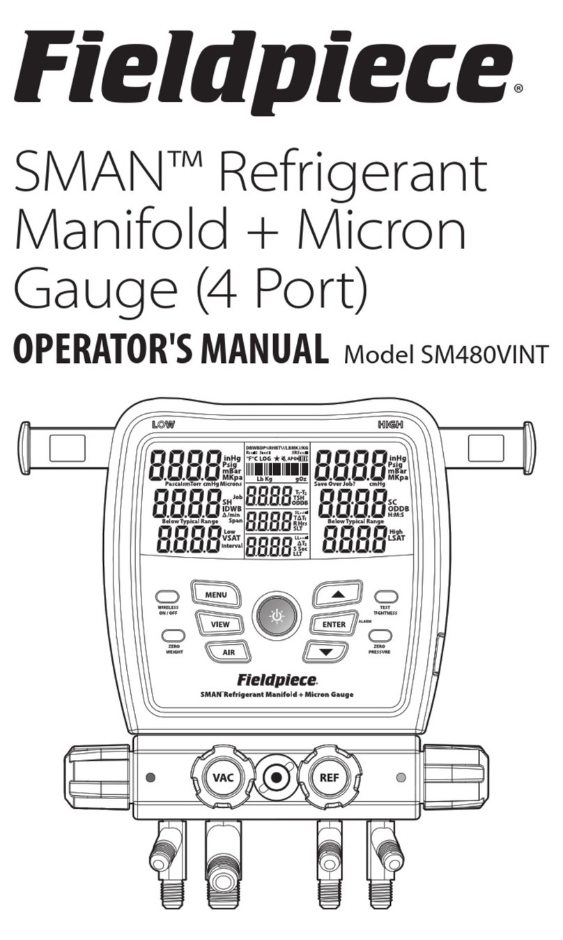 Fieldpiece SMAN SM480VINT Operator's manual
