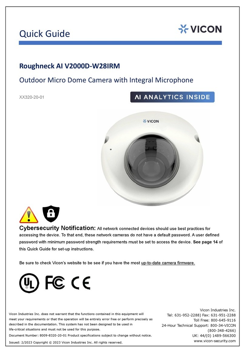 Vicon V2000D-W28IRM User manual