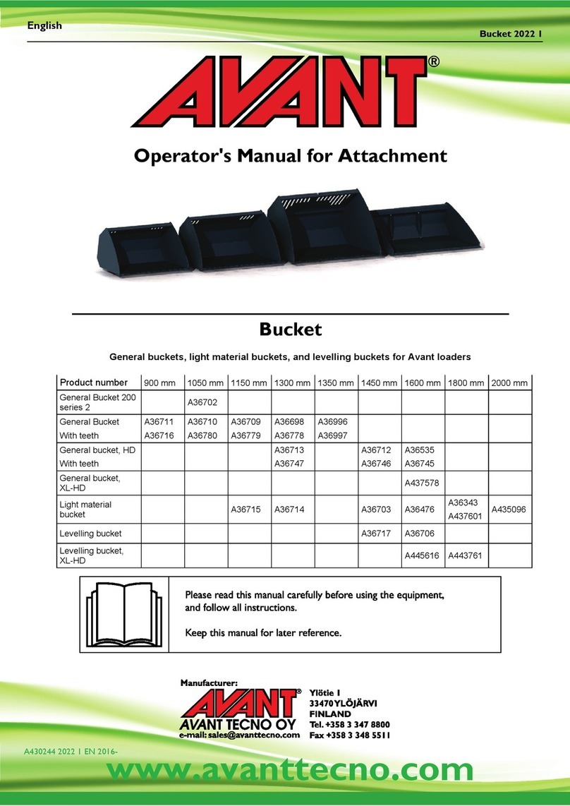Avantco General Bucket 200 2 Series User manual