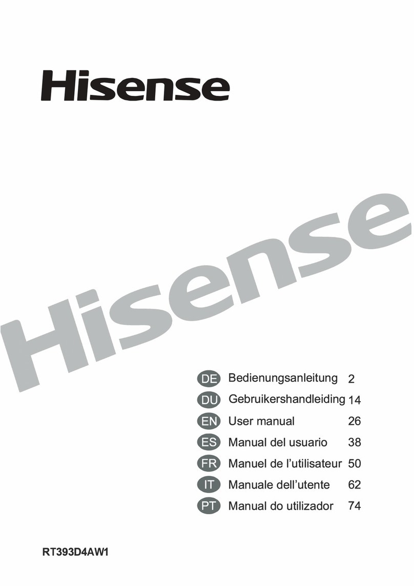 Hisense RT393D4AW1 User manual