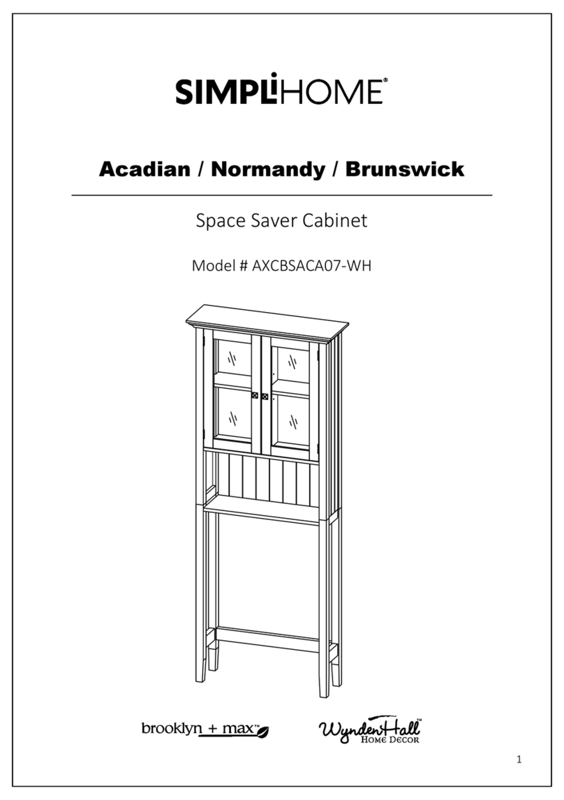 Simpli Home Brooklyn+Max WyndenHall AXCBSACA07-WH User manual Simpli Home Brooklyn+Max WyndenHall AXCBSACA07-WH User manual