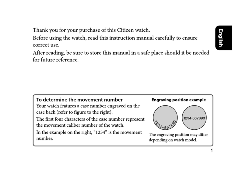Citizen 9011 User manual