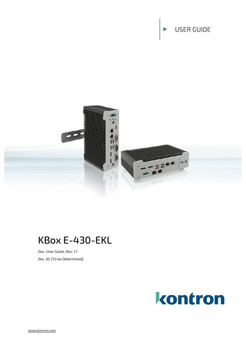 Kontron KBox E-430-EKL User manual