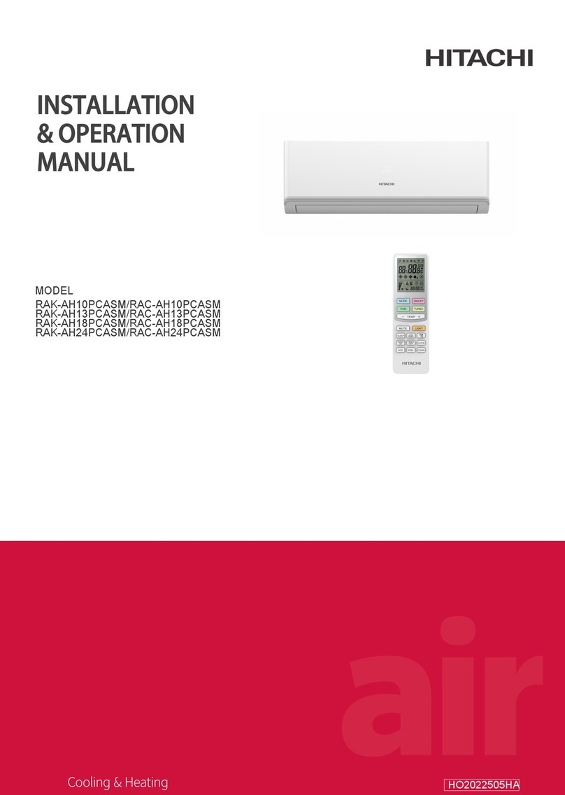 Hitachi RAC-AH10PCASM User manual