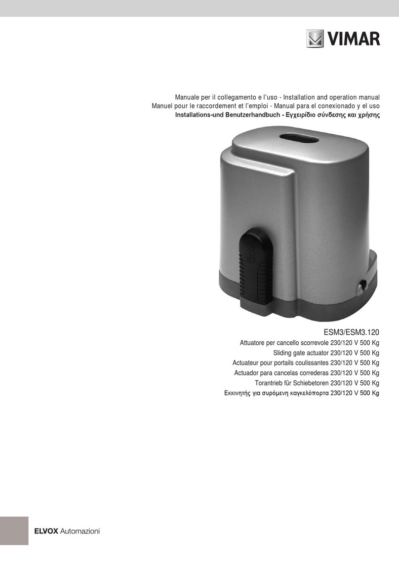Elvox Vimar ESM3 Installation and operation manual