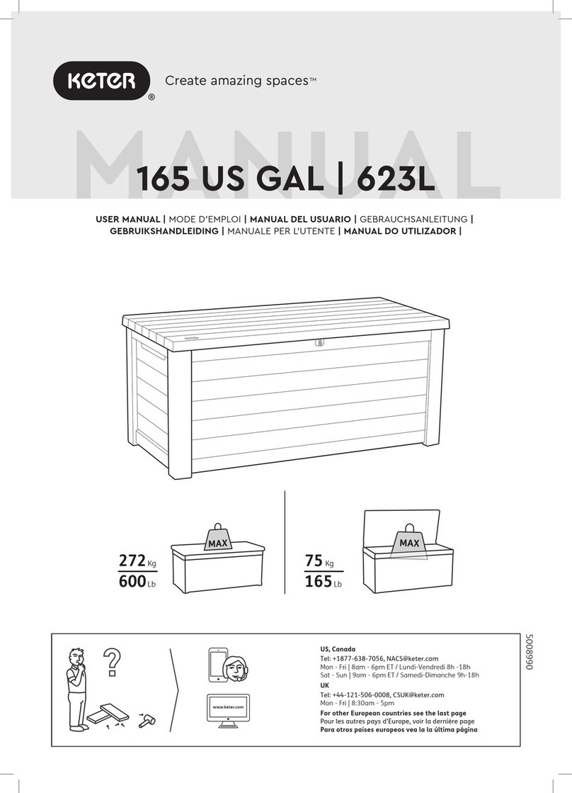 Keter 165 US GAL 623L User manual Keter 165 US GAL 623L User manual