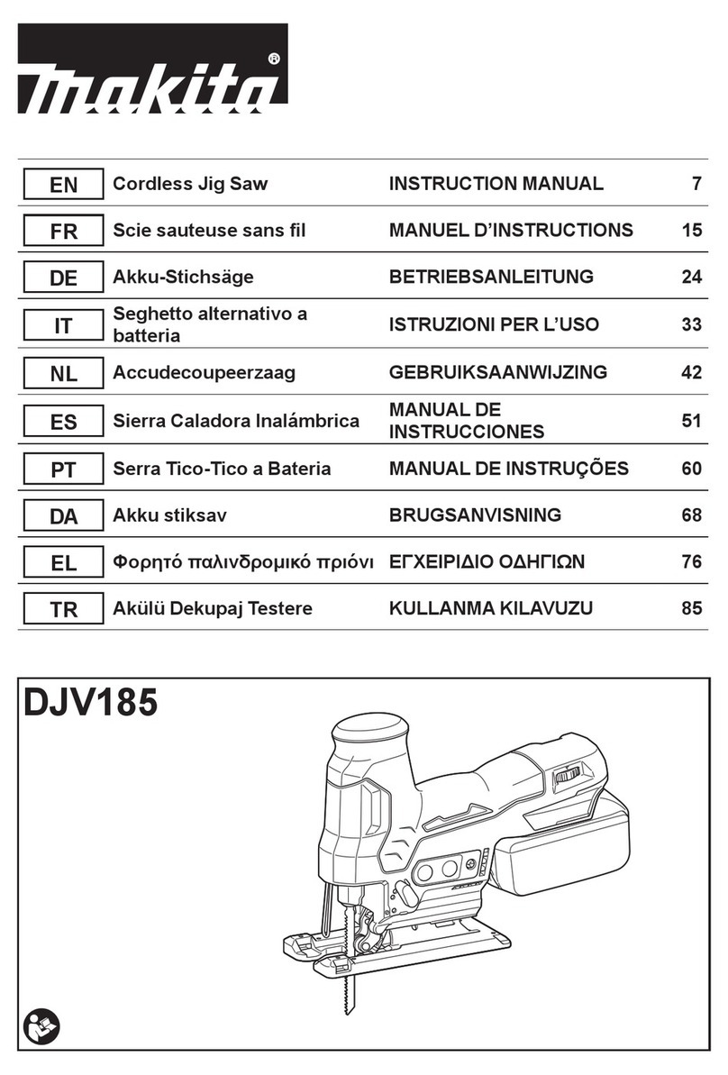Makita DJV185Z instruction manual Makita DJV185Z instruction manual