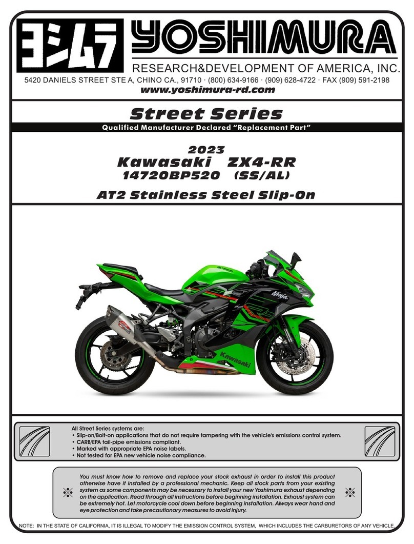 Yoshimura 14720BP520 manual