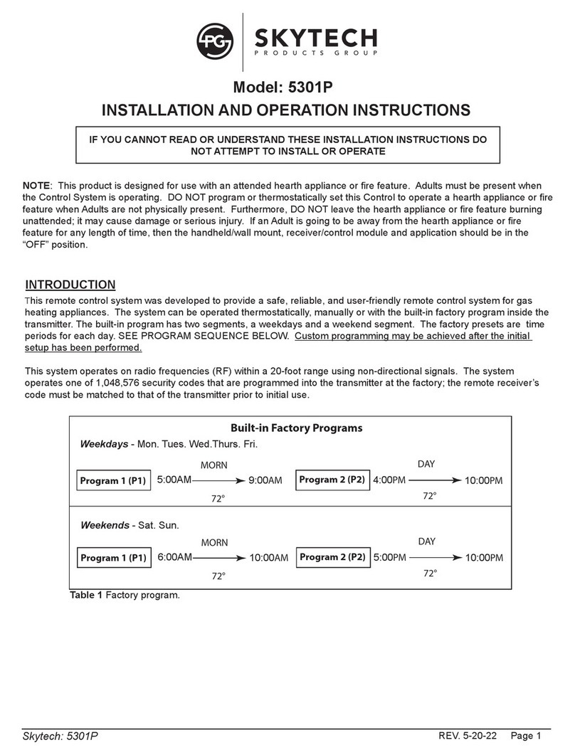 Skytech 5301P Owner's manual