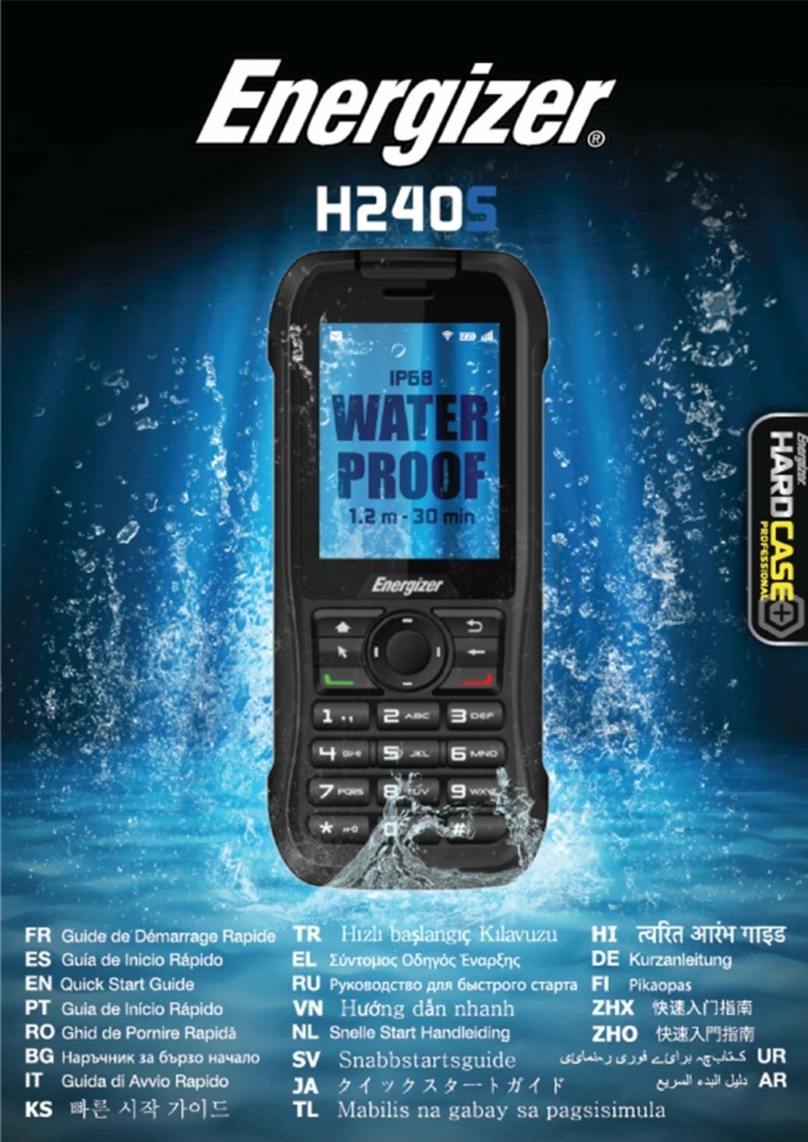 Energizer H240S User manual Energizer H240S User manual