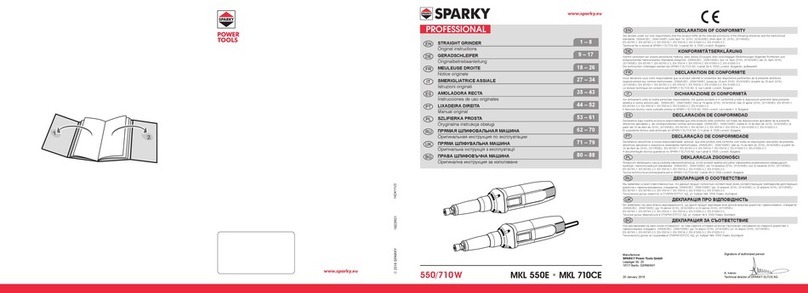 Sparky Group Professional MKL 550E User manual