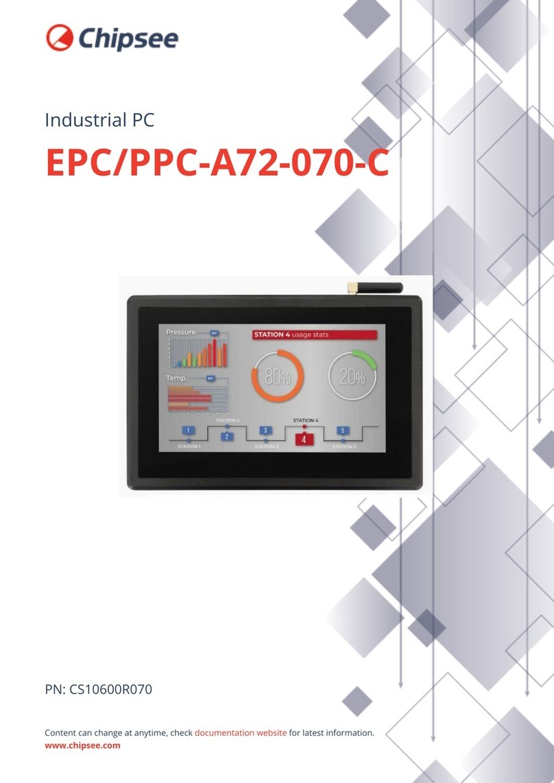 Chipsee EPC/PPC-A72-070-C User manual Chipsee EPC/PPC-A72-070-C User manual