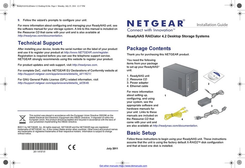 NETGEAR ReadyNAS RAIDiator 4.2 User manual NETGEAR ReadyNAS RAIDiator 4.2 User manual