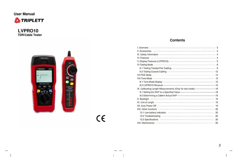 Triplett LVPRO10 user manual