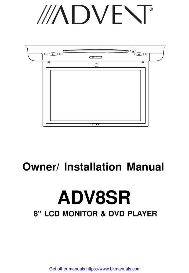 Advent ADV8SR Owners & installation manual