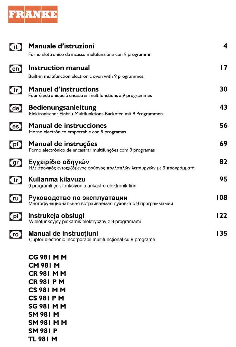 Franke CG 981 M M instruction manual