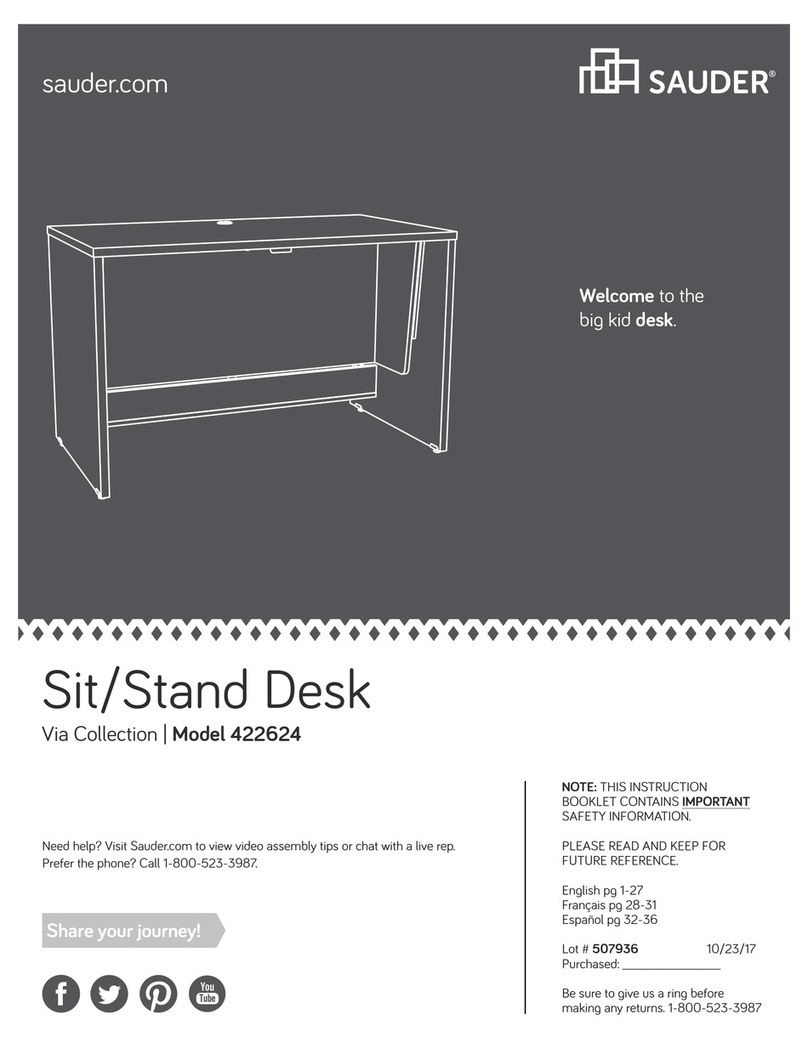 Sauder Via 422624 User manual Sauder Via 422624 User manual