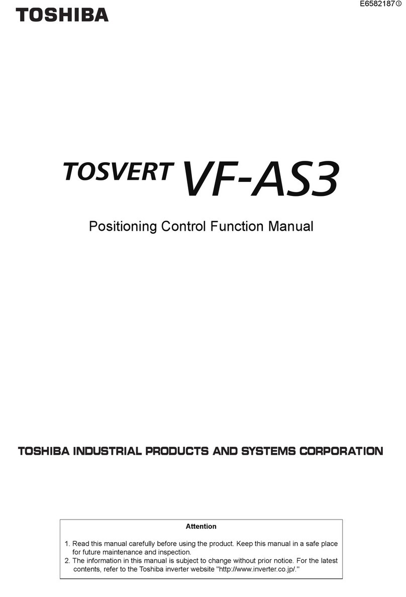Toshiba TOSVERT VF-AS3 User manual