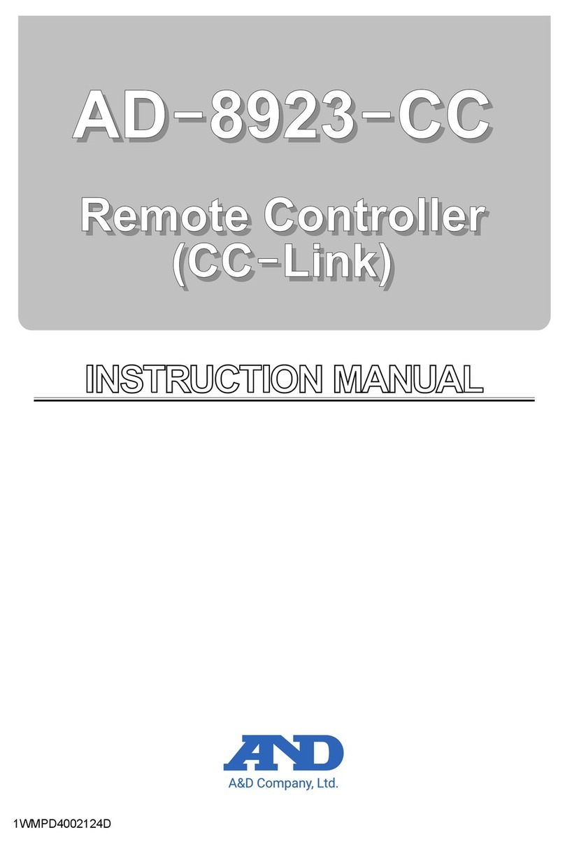 A&D AD-8923-CC User manual
