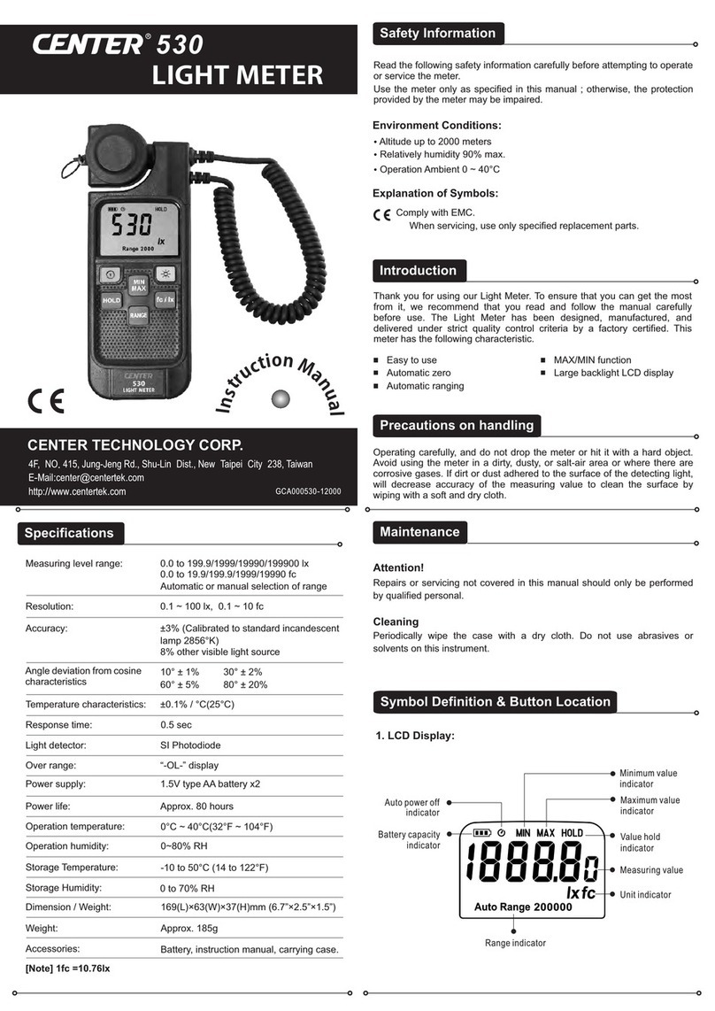 Center 530 User manual
