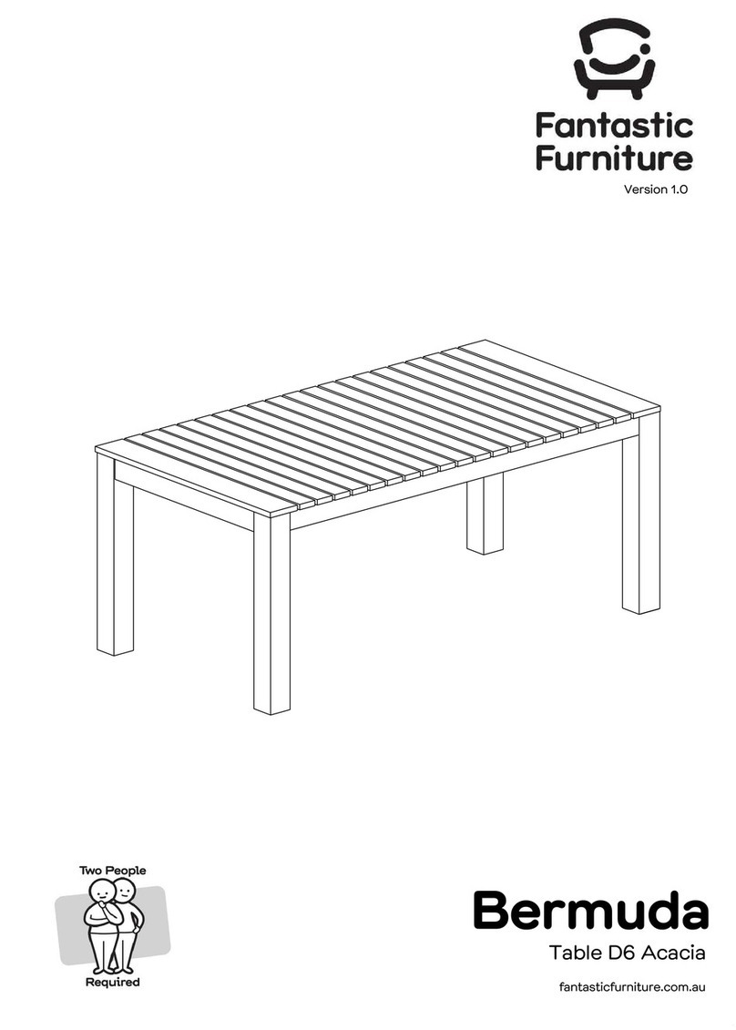 fantastic furniture Bermuda manual