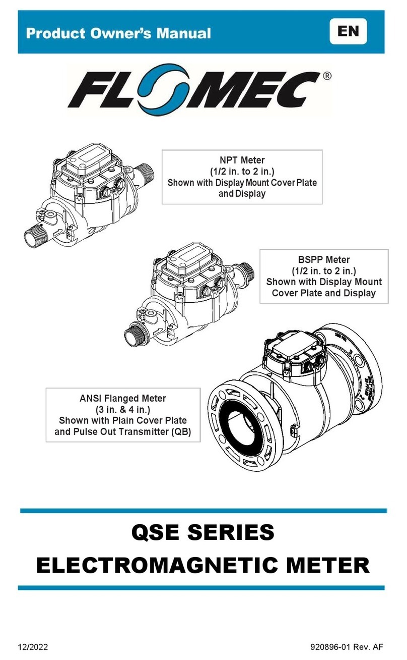 Flomec QSE Series Product owners manual