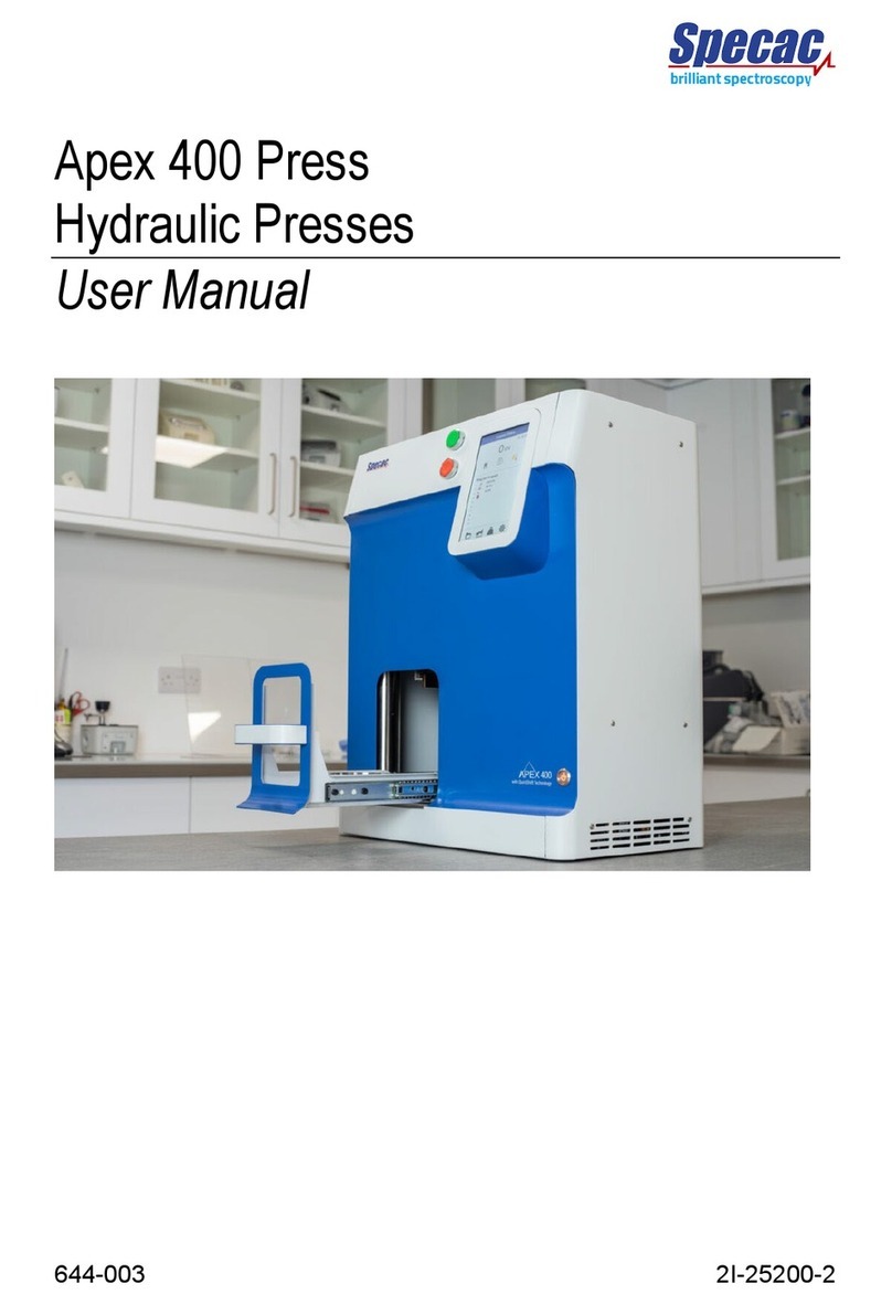 Specac Apex 400 Press user manual