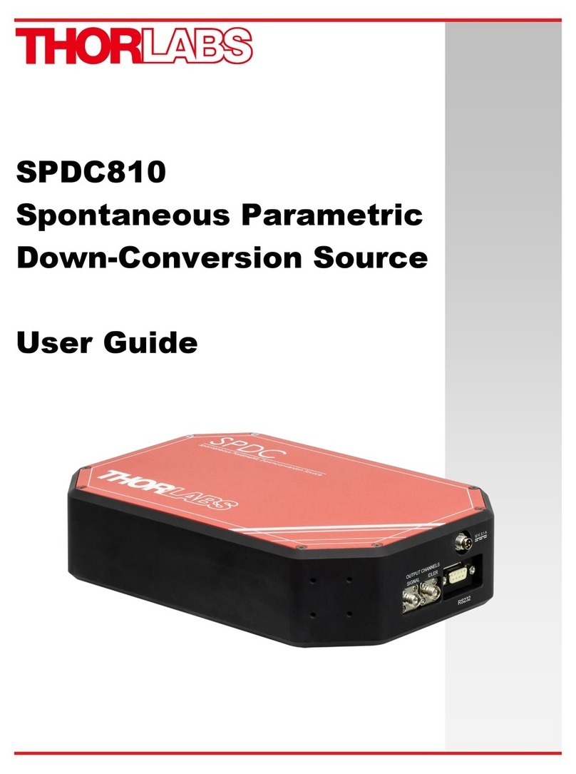 THORLABS SPDC810 user guide