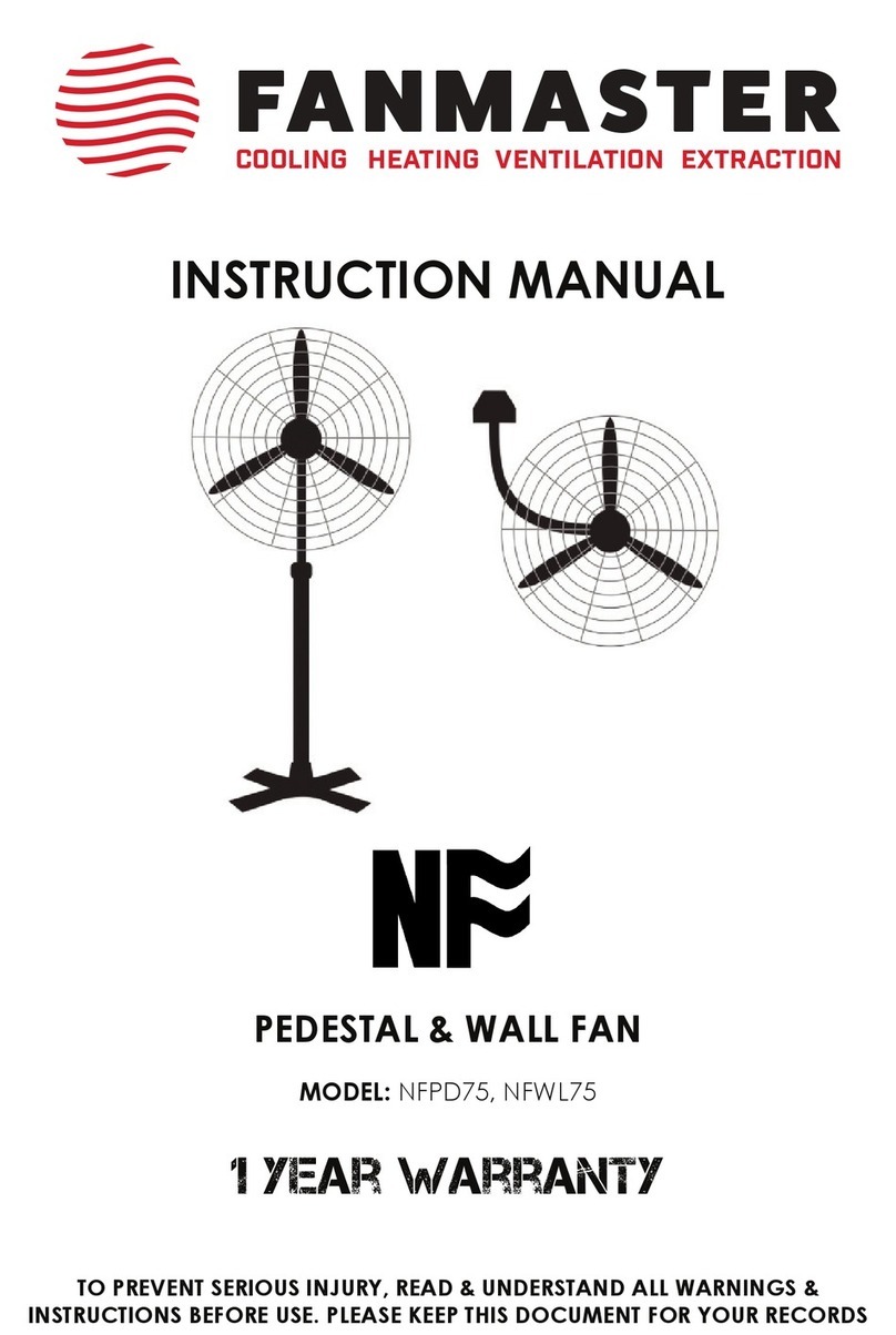 Fanmaster NFPD75 User manual