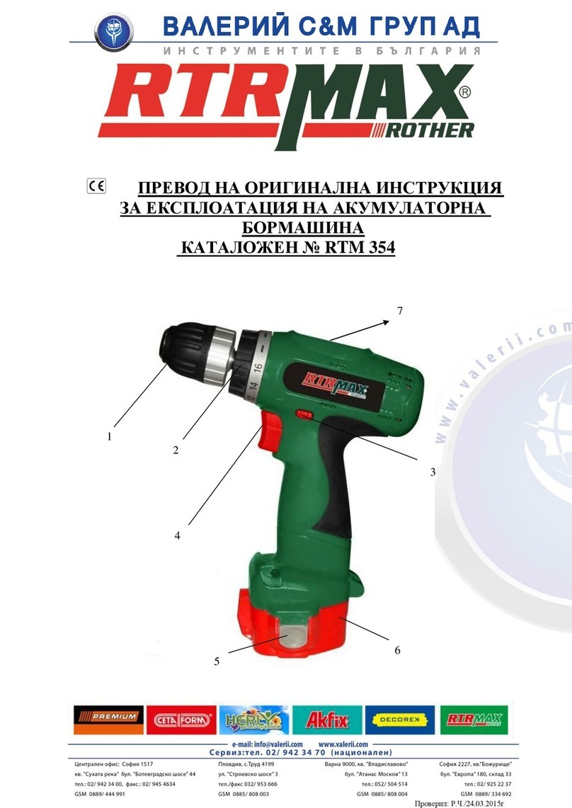 RTRMAX RTM 352 manual
