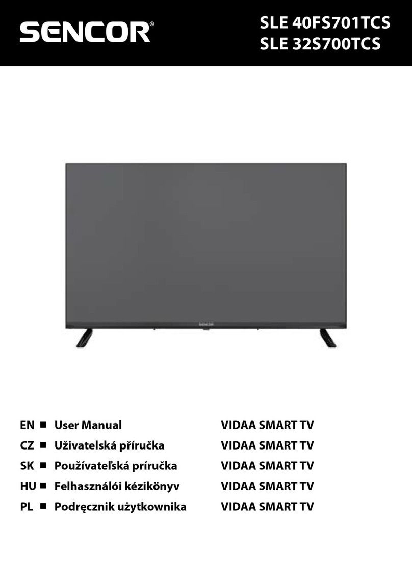 Sencor VIDAA SLE 40FS701TCS User manual