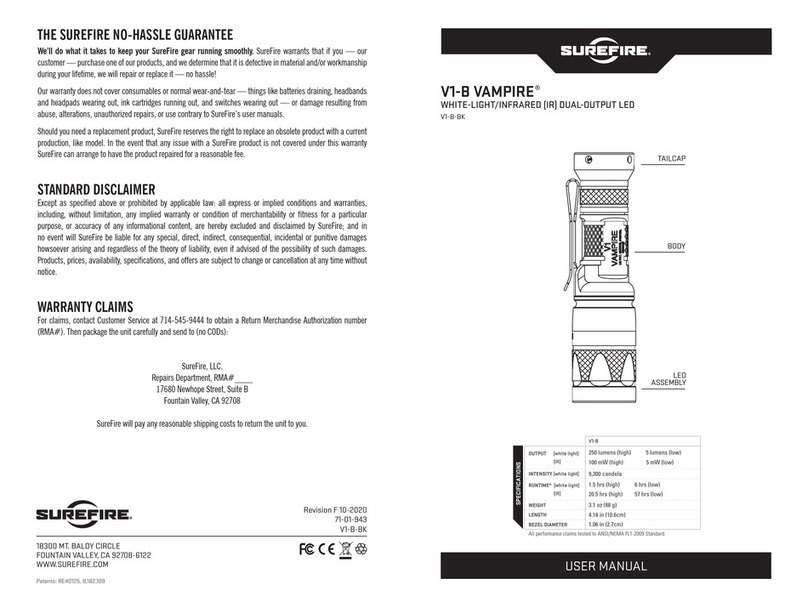 Superfire VAMPIRE V1-B user manual
