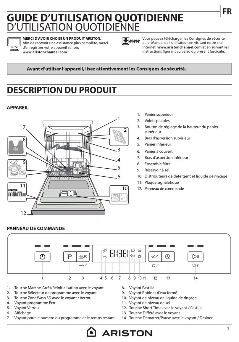 Ariston LFC 3C26 W X Installation and operation manual