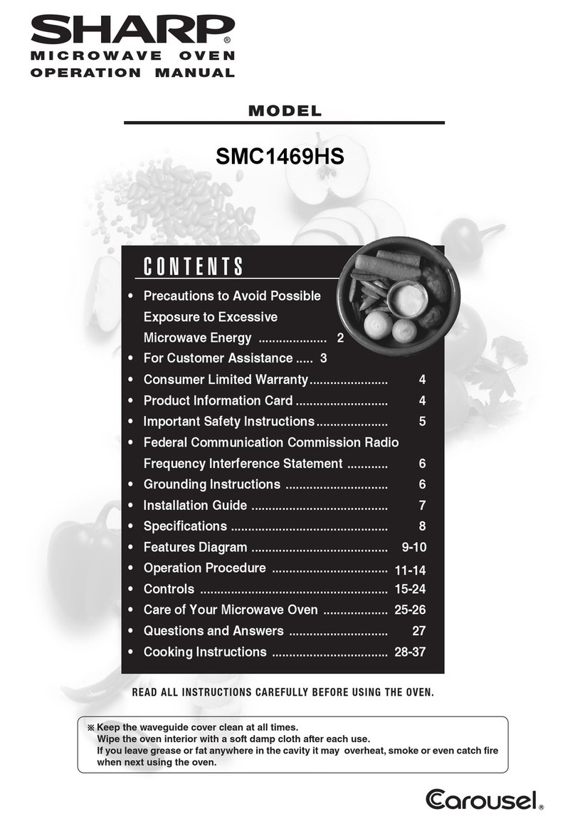 Sharp Carousel SMC1469HS User manual