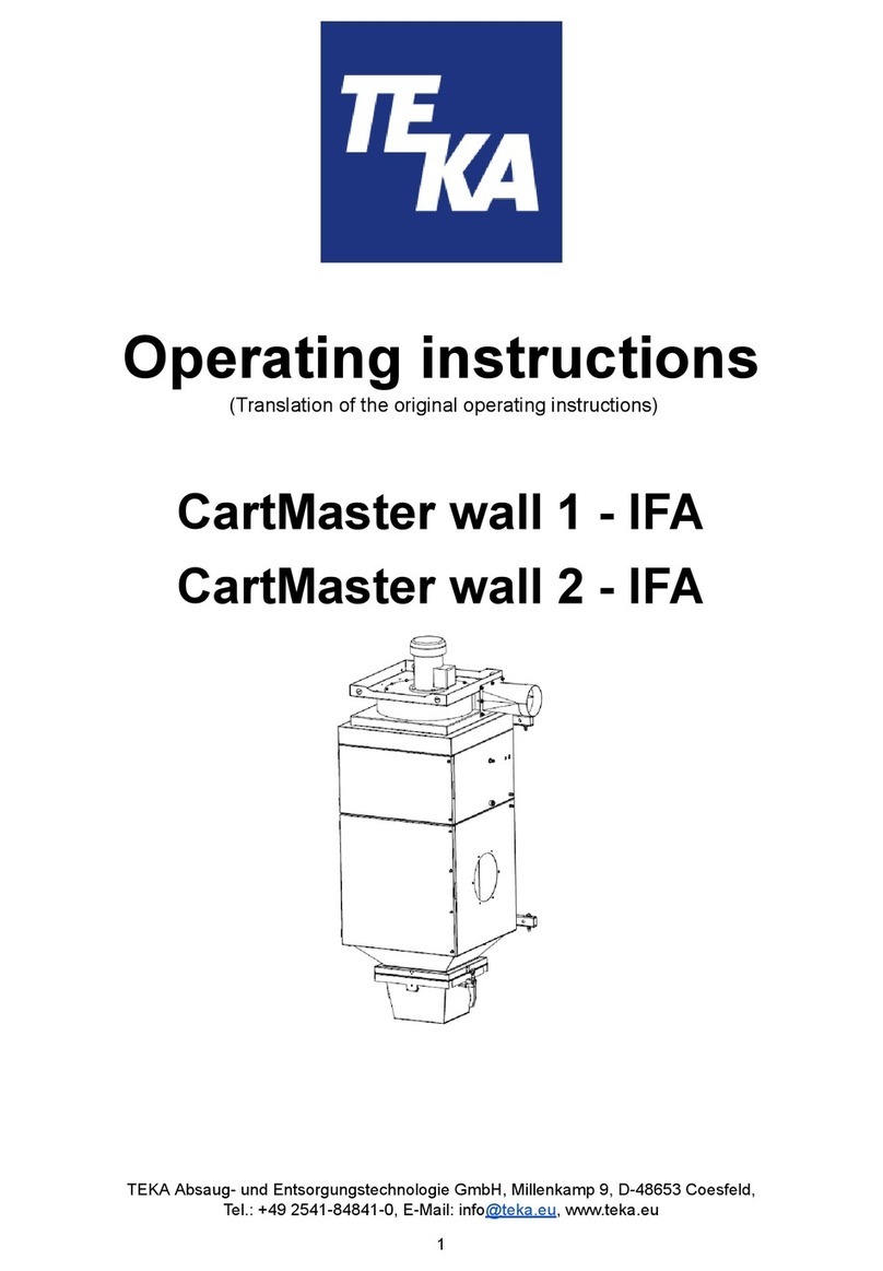 Teka CartMaster wall 1-IFA operating instructions
