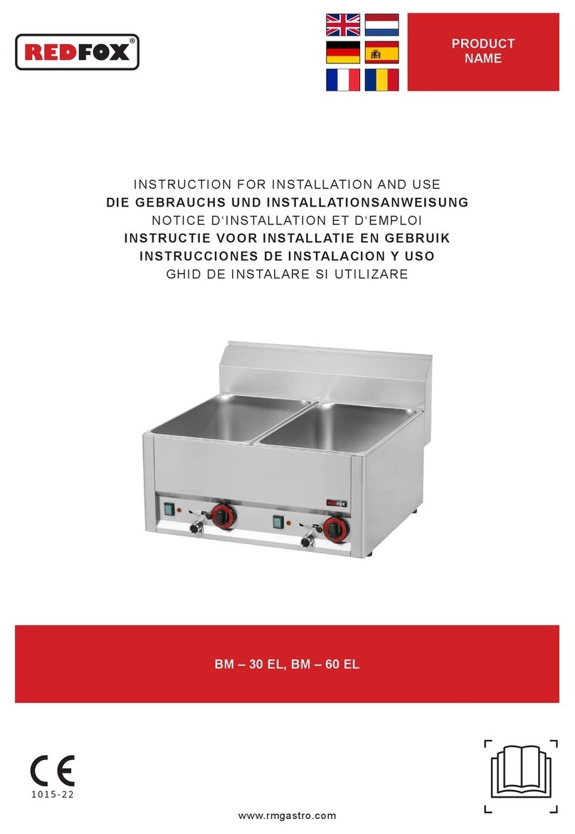 Redfox BM-30 EL Instructions for installation and use