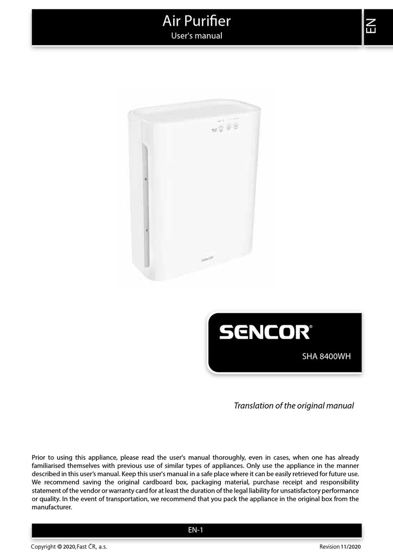 Sencor SHA 8400WH-EUE3 User manual