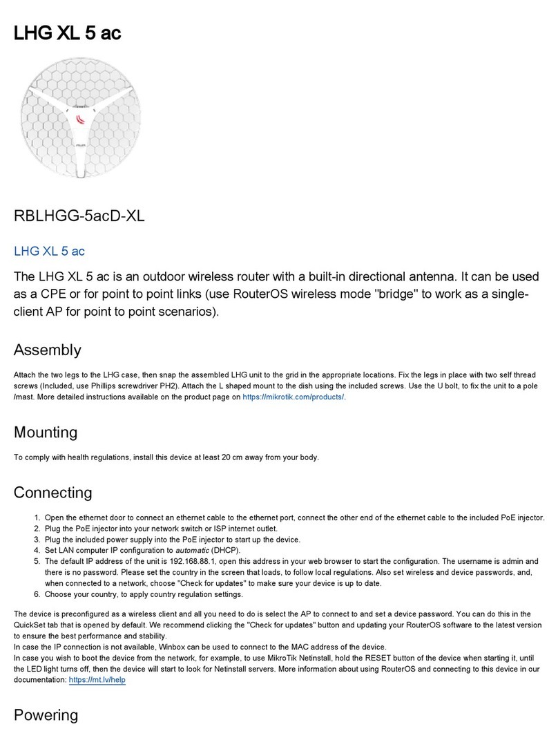 MikroTik RBLHGG-5acD-XL User manual