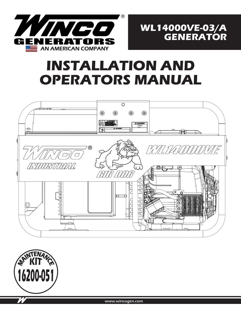 Winco WL14000VE-03/A Setup guide