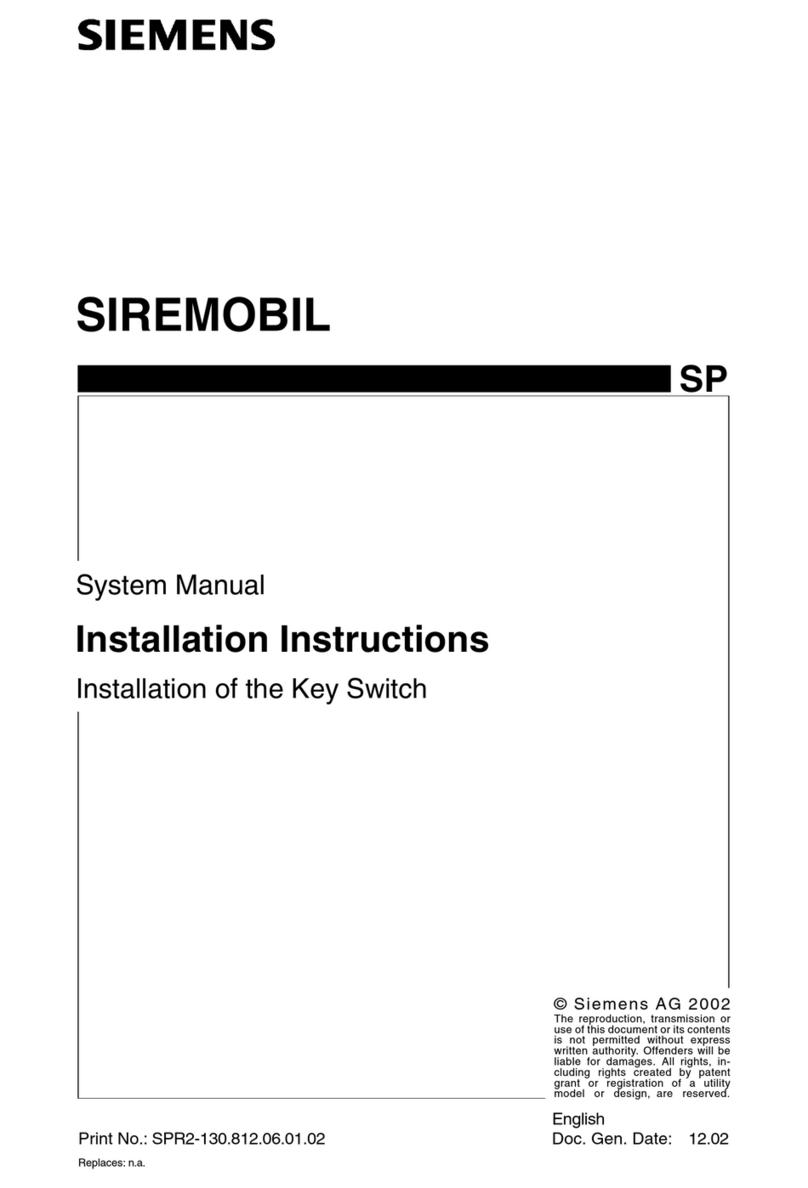 Siemens SIREMOBIL installation instructions