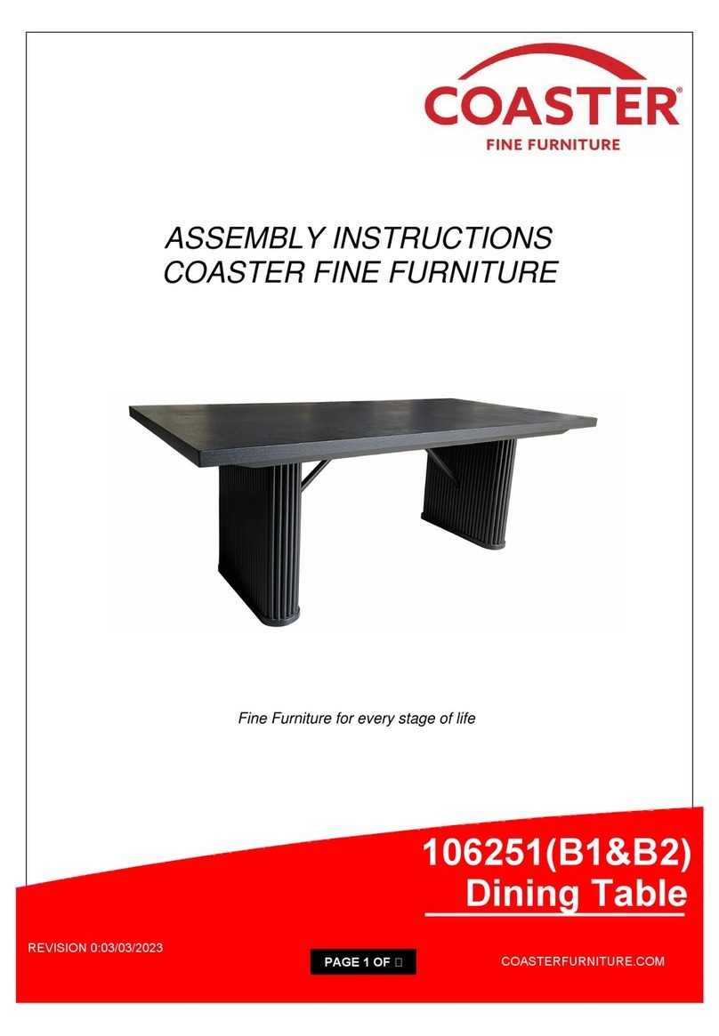 Coaster Catherine 106251 B1 User manual
