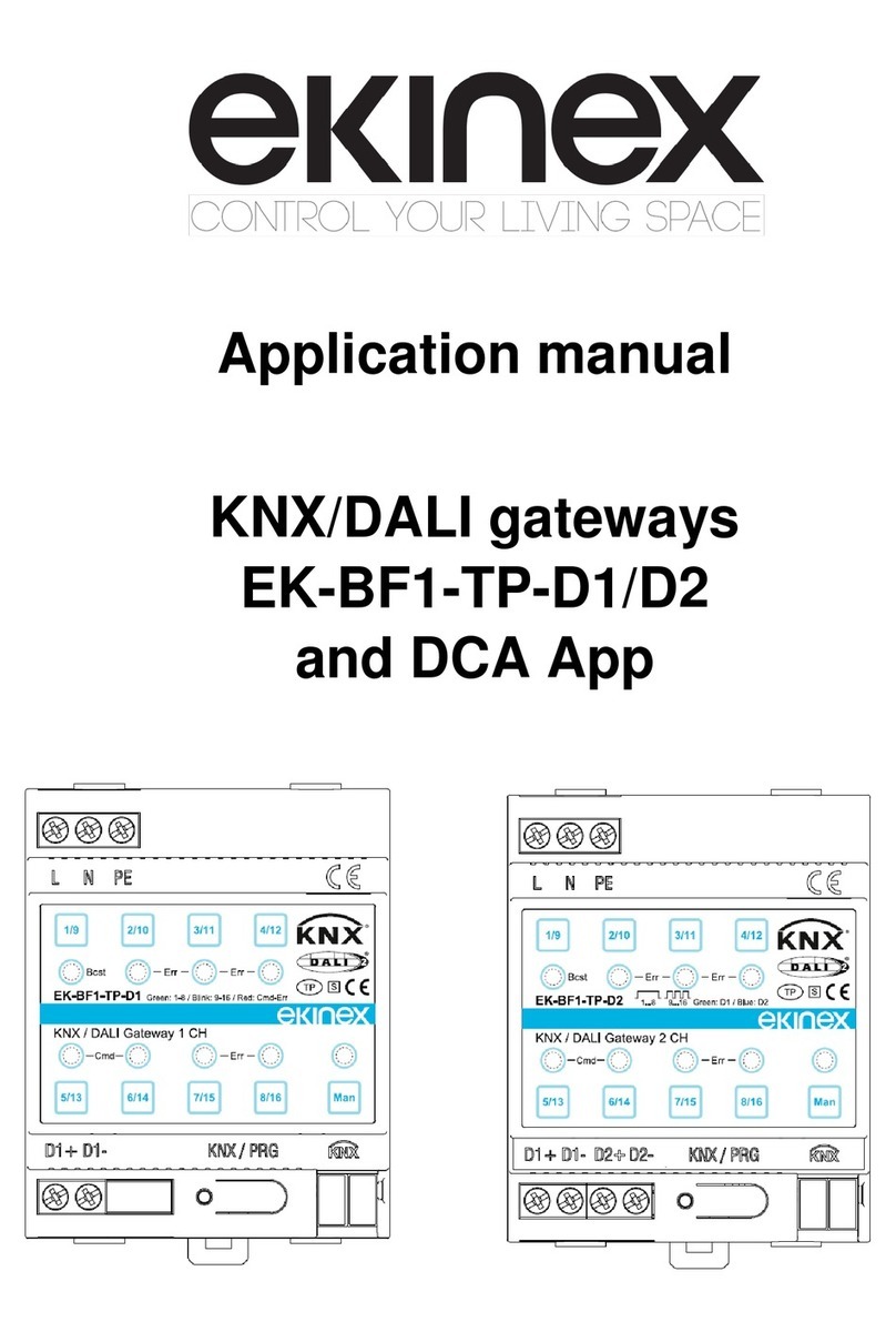 Ekinex EK-BF1-TP-D1 Applications manual