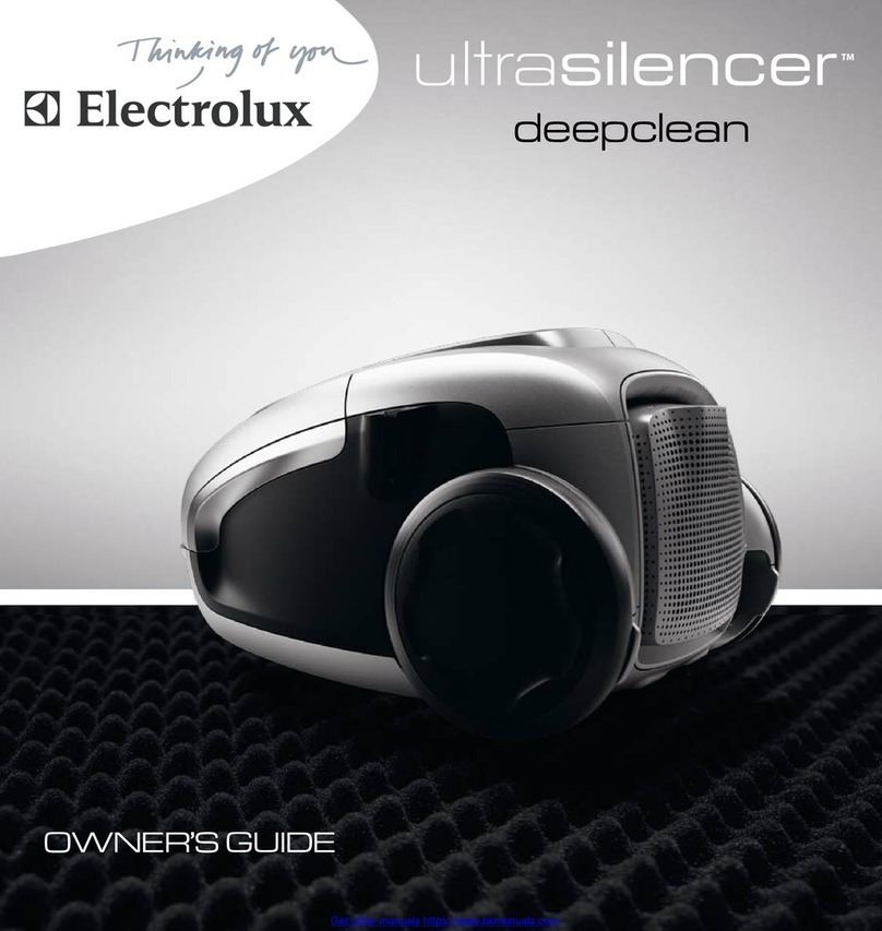 Electrolux ULTRASILENCER DEEPCLEAN EL7063A owner's guide