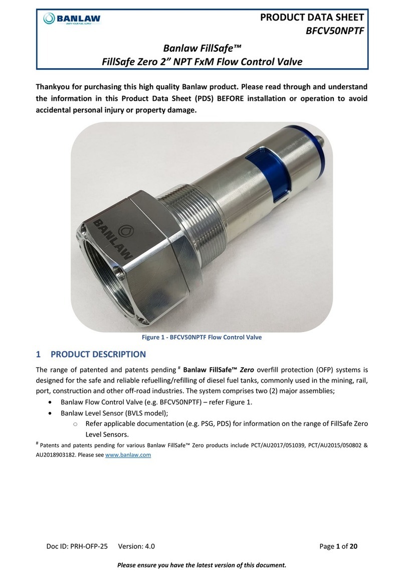 BANLAW FillSafe Zero 2 Operational manual