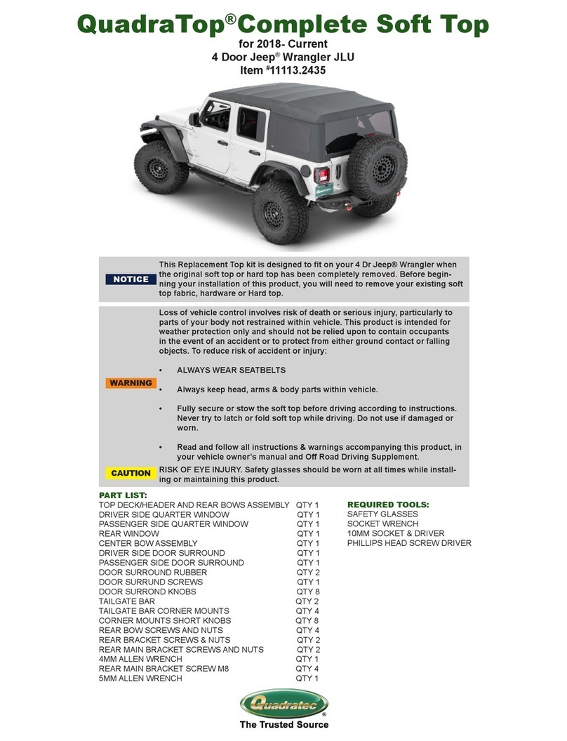 Quadratec QuadraTop 11113.2435 manual